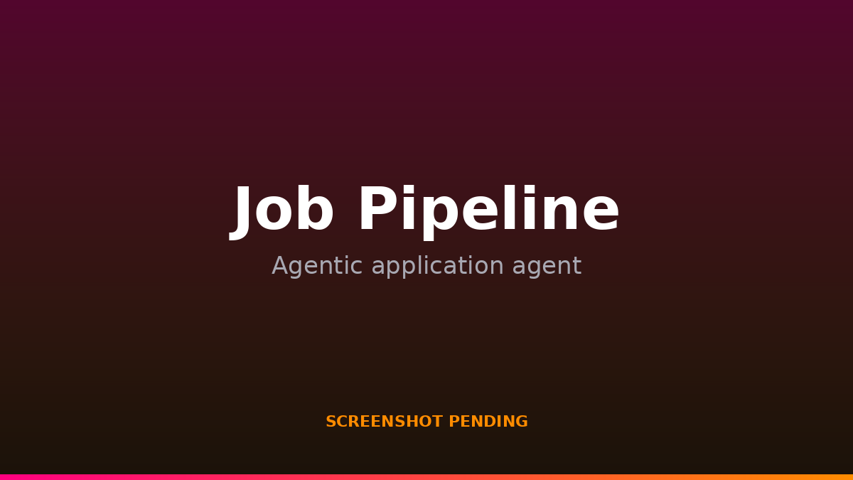 Agentic Job-Application Pipeline